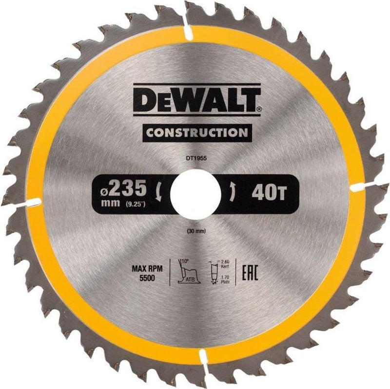 Hoja de sierra circular Dewalt dt1951-qz - 184x20mm