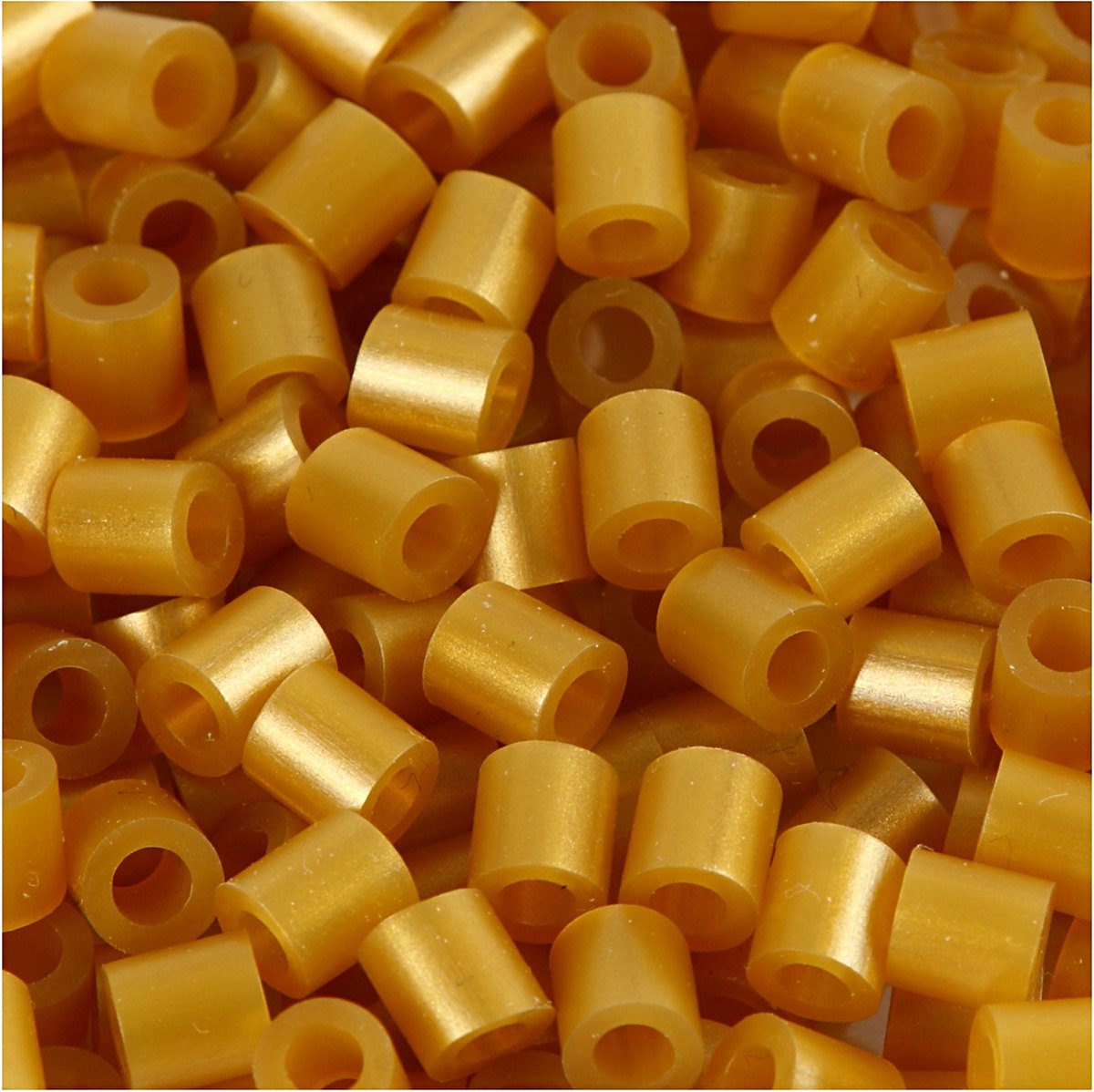 Perline termoadesive Nabbi, misura 5x5 mm, misura buco 2,5 mm, media, oro (32263), 6000 pezzi 1 scatola