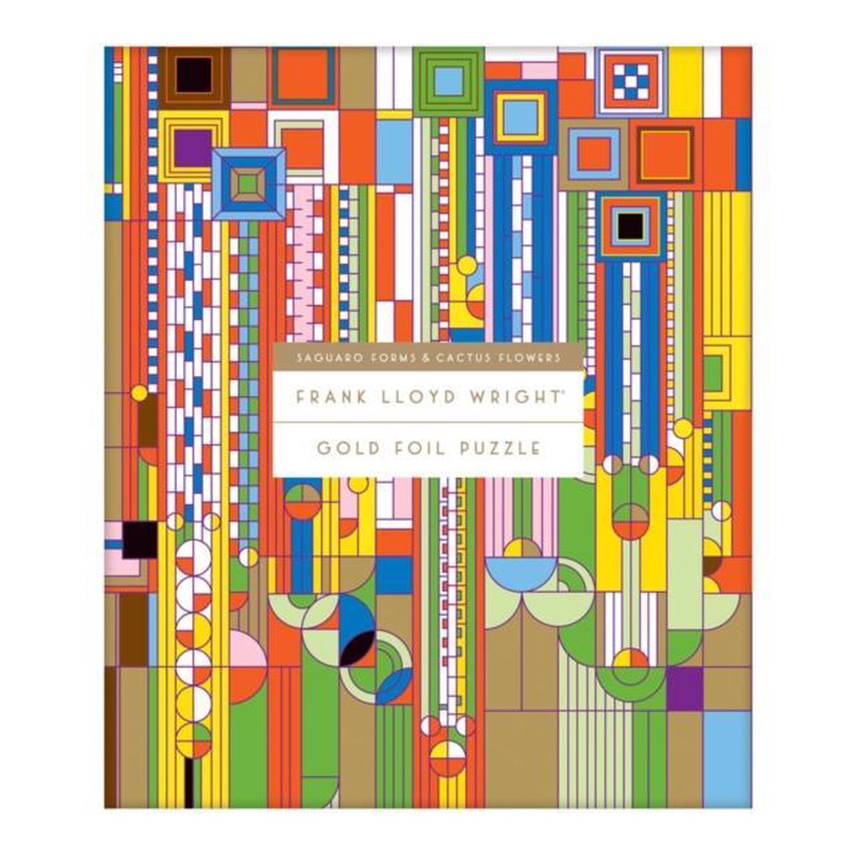 Mudpuppy frank lloyd wright formas saguaro y flores de cactus