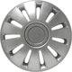 Carpoint wieldoppen silverstone 17 inch abs zilver set van 4