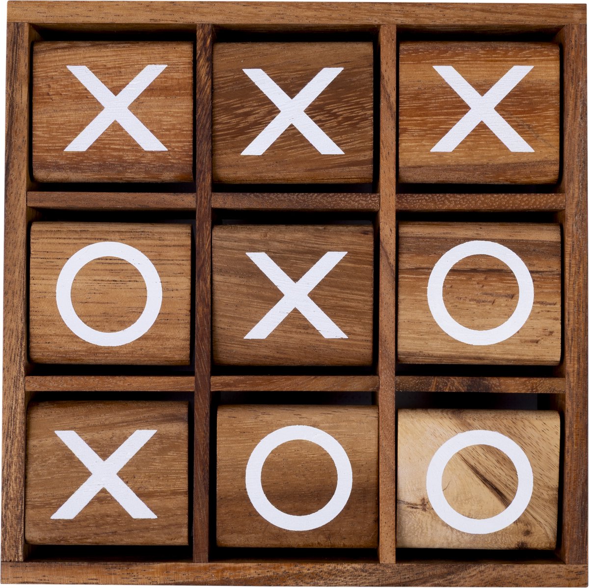 Engelhart xo spin xl – gioco di filotto in legno – tic tac toe xl – gioco di pensiero strategico – 2 giocatori –