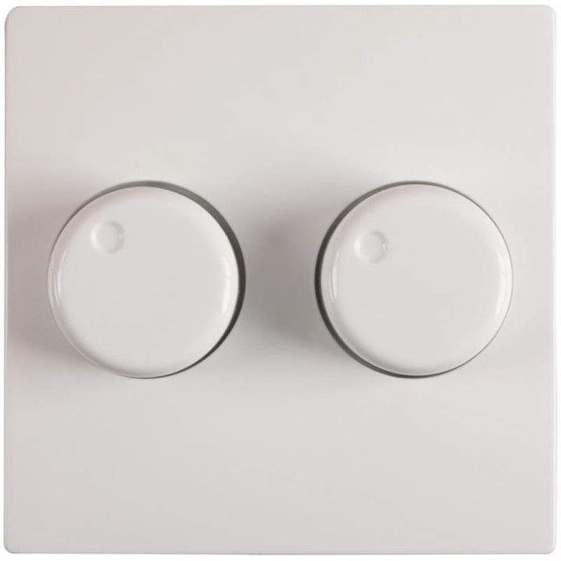 Placca centrale Gira per dimmer duo – bianca – adatta per st55