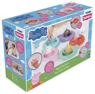 Tomy Toomies Peppa Pig giocattoli da bagno – Peppas Pool Party – giocattoli sensoriali.
