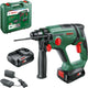Trapano a percussione a batteria Bosch universalhammer 18 V - 2,0 j - con 2 batterie da 18 V (2,5 Ah) e caricabatterie - in valigetta