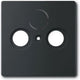 Busch-Jaeger Busch Jaeger Future Linear Placa central Cai Negro mate 1743-885