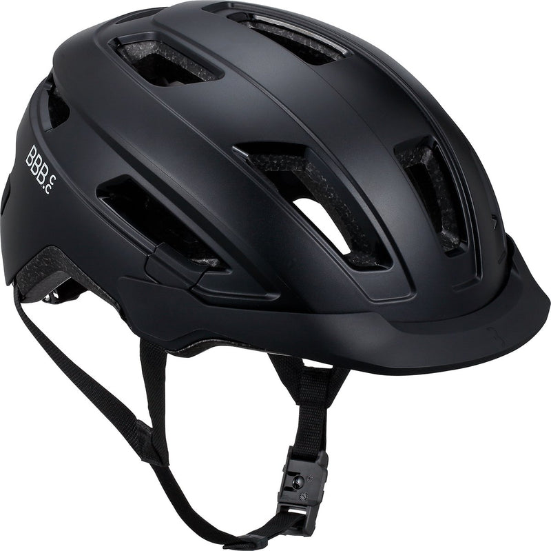 Bbb cycling dice e-bike casco da bicicletta - casco da bicicletta unisex per adulti - con calotta in abs e chiusura magnetica - casco da bicicletta da donna bicicletta elettrica - nero - grande: 58-61 cm - bhe-180
