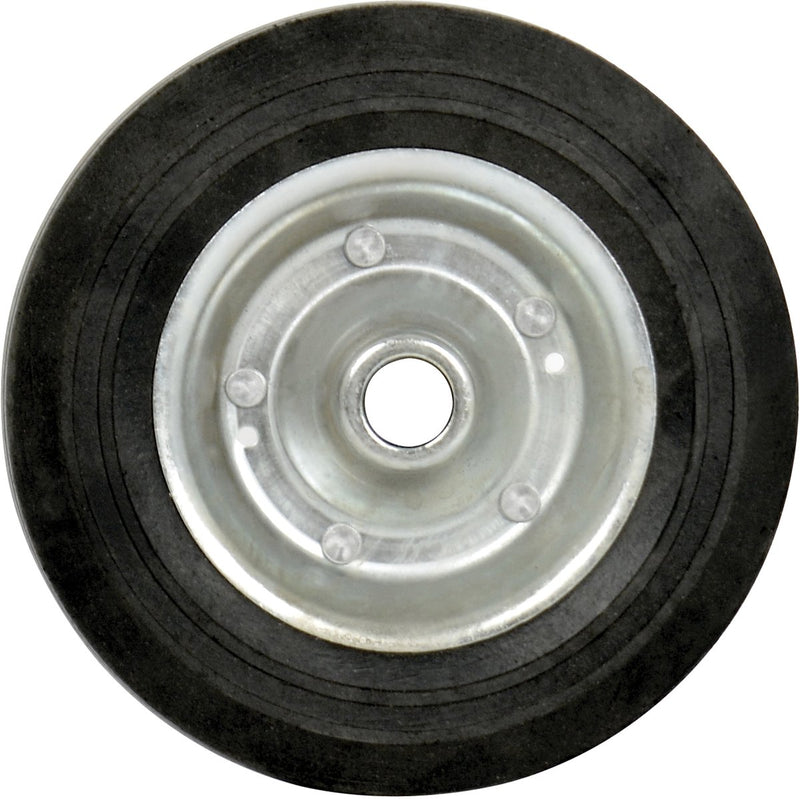Rueda de repuesto Carpoint para rueda jockey – 200 x 60 mm – goma maciza – llanta de metal – capacidad de carga hasta 250 kg – rueda de repuesto sin pinchazos