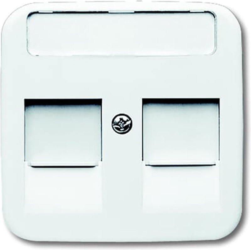 Busch-Jaeger Busch Jaeger Reflex Si Placa central Jack modular Alpin Blanco 1800-214