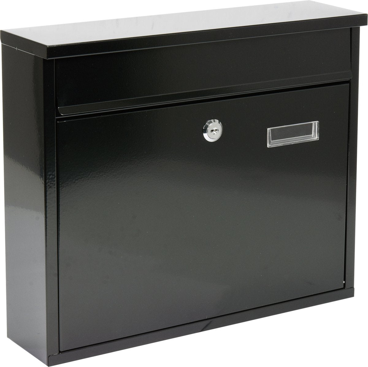 Vorel brievenbus met 2 sleutels - zwart - 310x360x100 mm