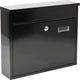 Vorel brievenbus met 2 sleutels - zwart - 310x360x100 mm