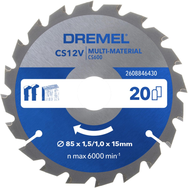 Lama per sega multimateriale progetto Dremel (cs600)