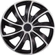 Quad bicolor cs - coprimozzi 15 - nero argento - set di 4!