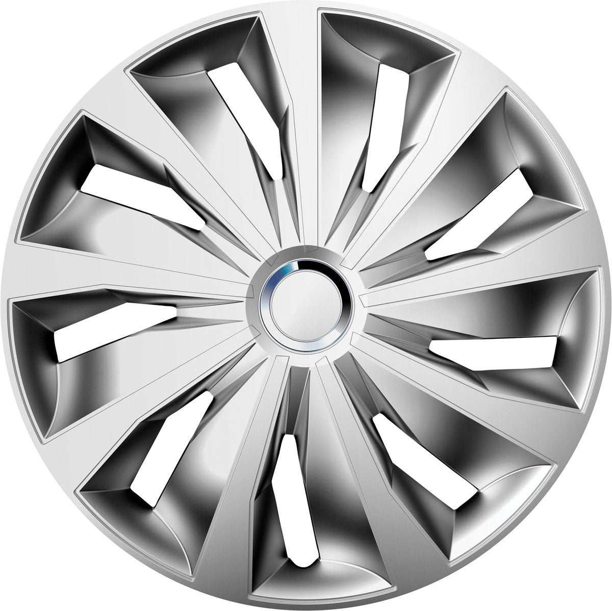 Carpoint wieldoppenset grip pro 16 inch zilver 4 stuks
