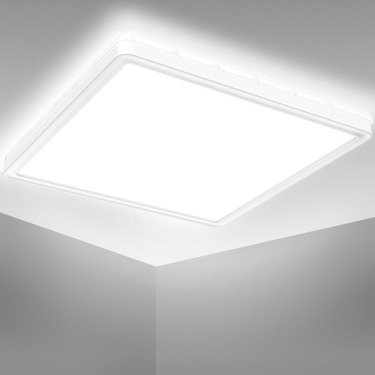 Briloner b.k.licht - led badkamerverlichting - badkamer plafonniére - ip44 - neutral wit licht 4.000k - 18w - 29x29 cm