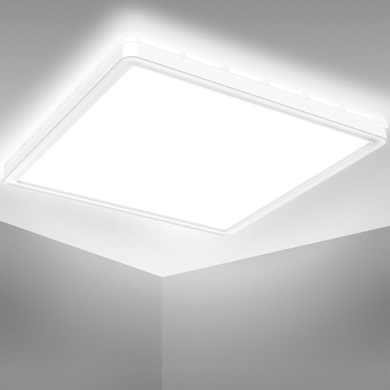 Briloner b.k.licht - illuminazione bagno led - plafoniera bagno - ip44 - luce bianca neutra 4.000k - 18w - 29x29 cm