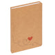Walther nb521p-3 love - notebook - format din a5 - brown