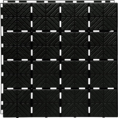 Prosperplast serie Easy Square - cassetta da giardino modulare - antiscivolo - 40 x 40 cm - nera