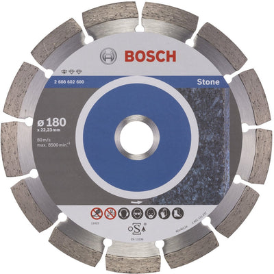 Bosch - Disco da taglio diamantato standard per pietra 180 x 22,23 x 2 x 10 mm