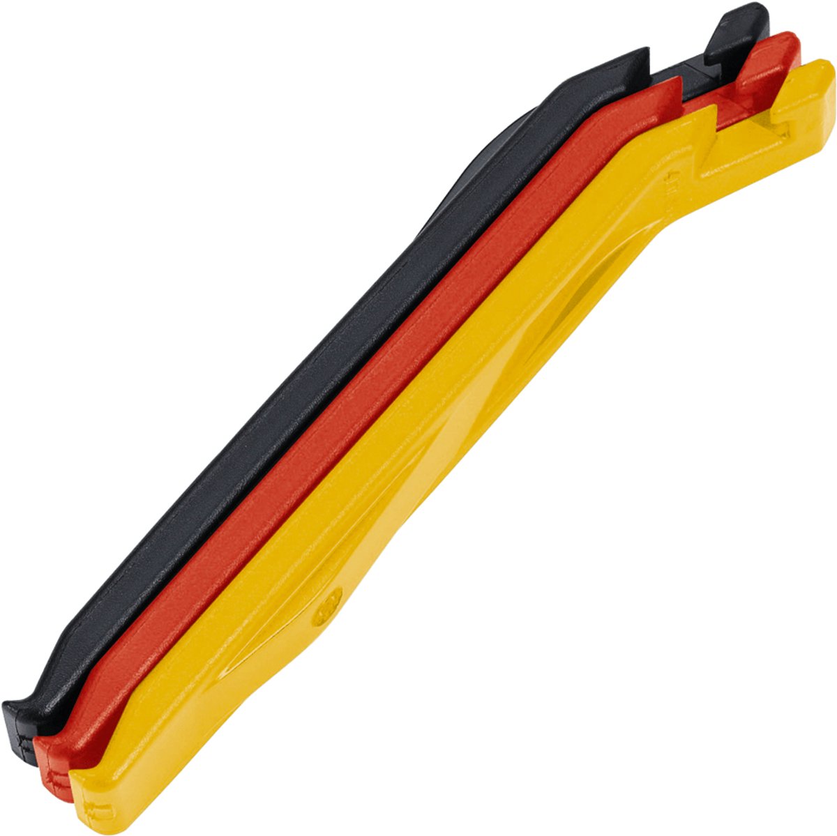 Bbb cycling easylift - leve per pneumatici per bicicletta - 3 pezzi - rosso nero giallo - btl-81
