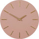 Mica decorations wandklok - roze goud - d36 cm - aluminium - muur klok - rond