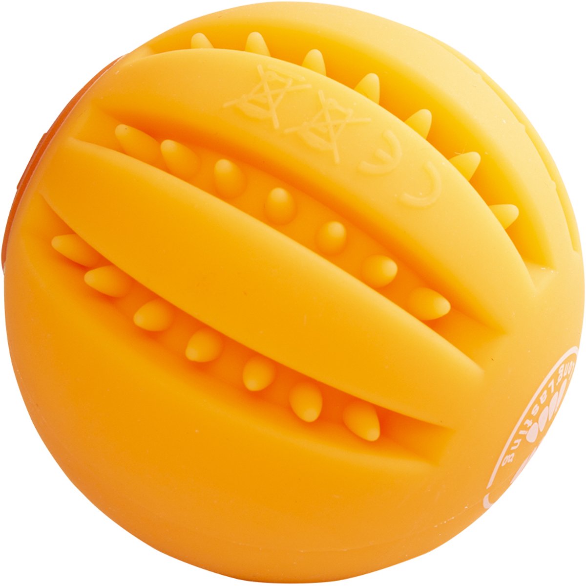 Duvo plus - juguetes para animales - perro - bola flash led 6,4x6,4x6,4cm naranja - 1ud