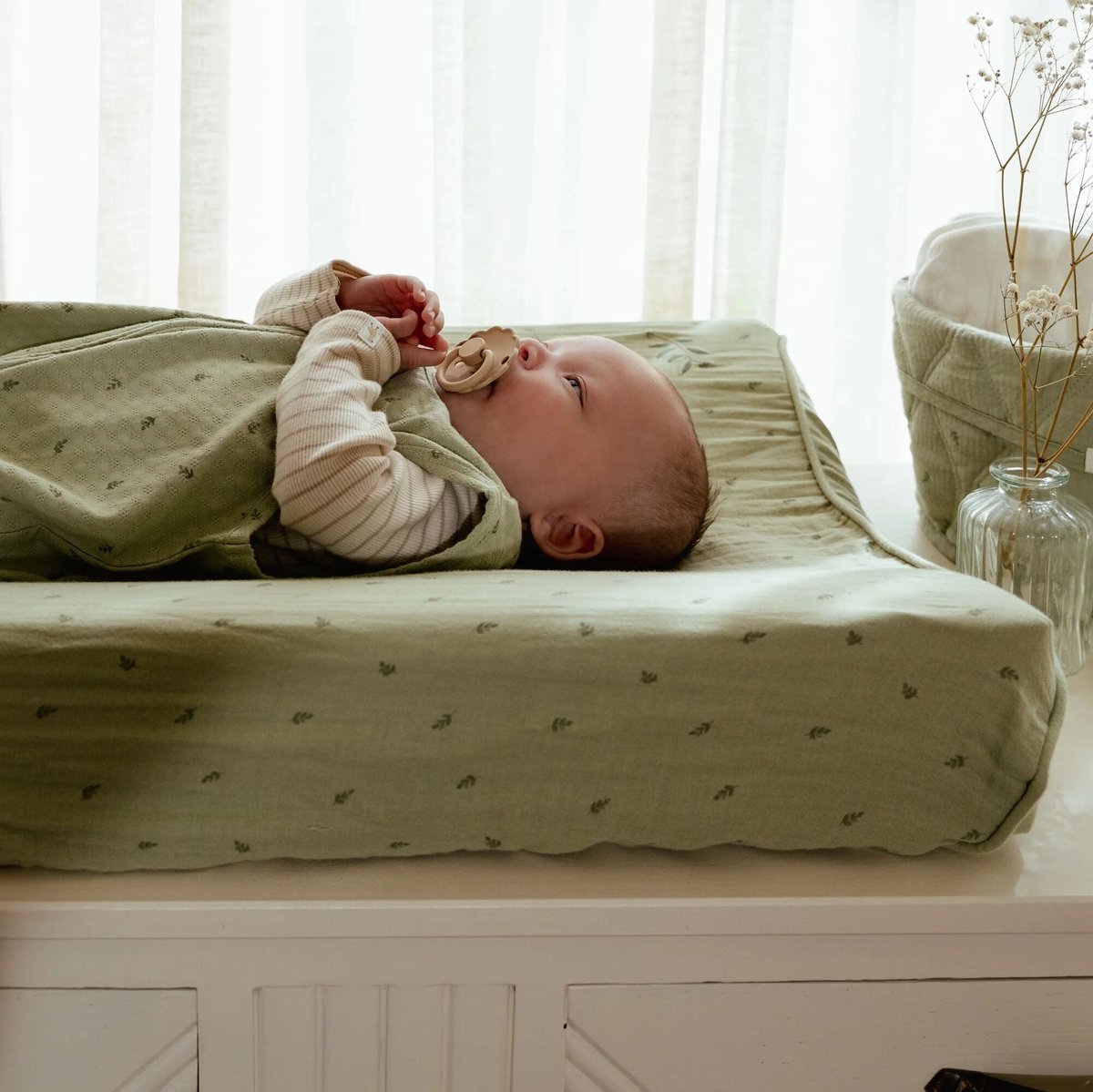 Little dutch aankleedkussenhoes - groen - essentials