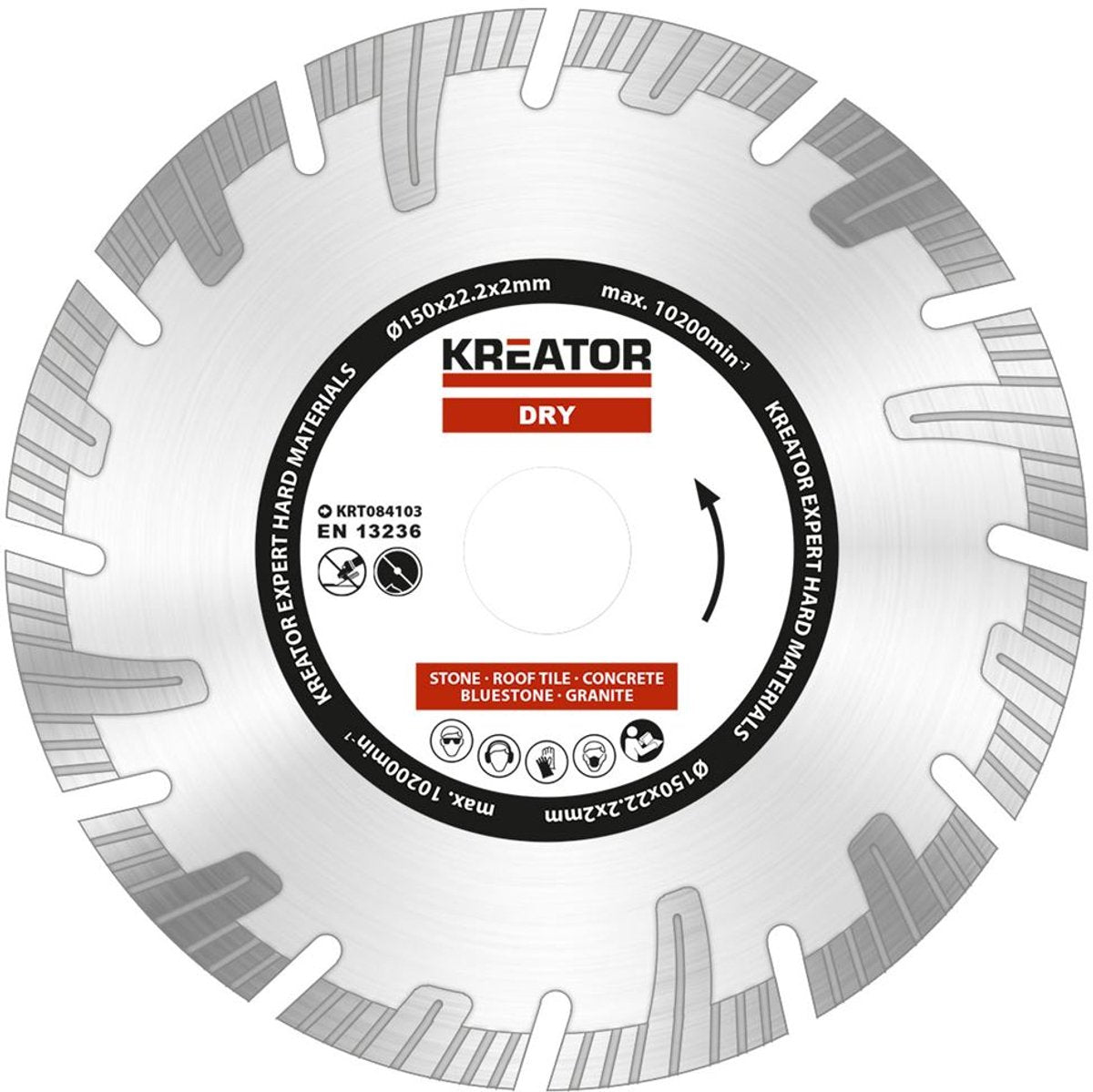 Set di dischi diamantati Kreator krt084103 – ø150mm