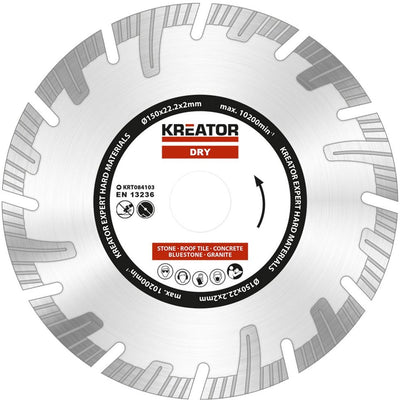 Set di dischi diamantati Kreator krt084103 – ø150mm