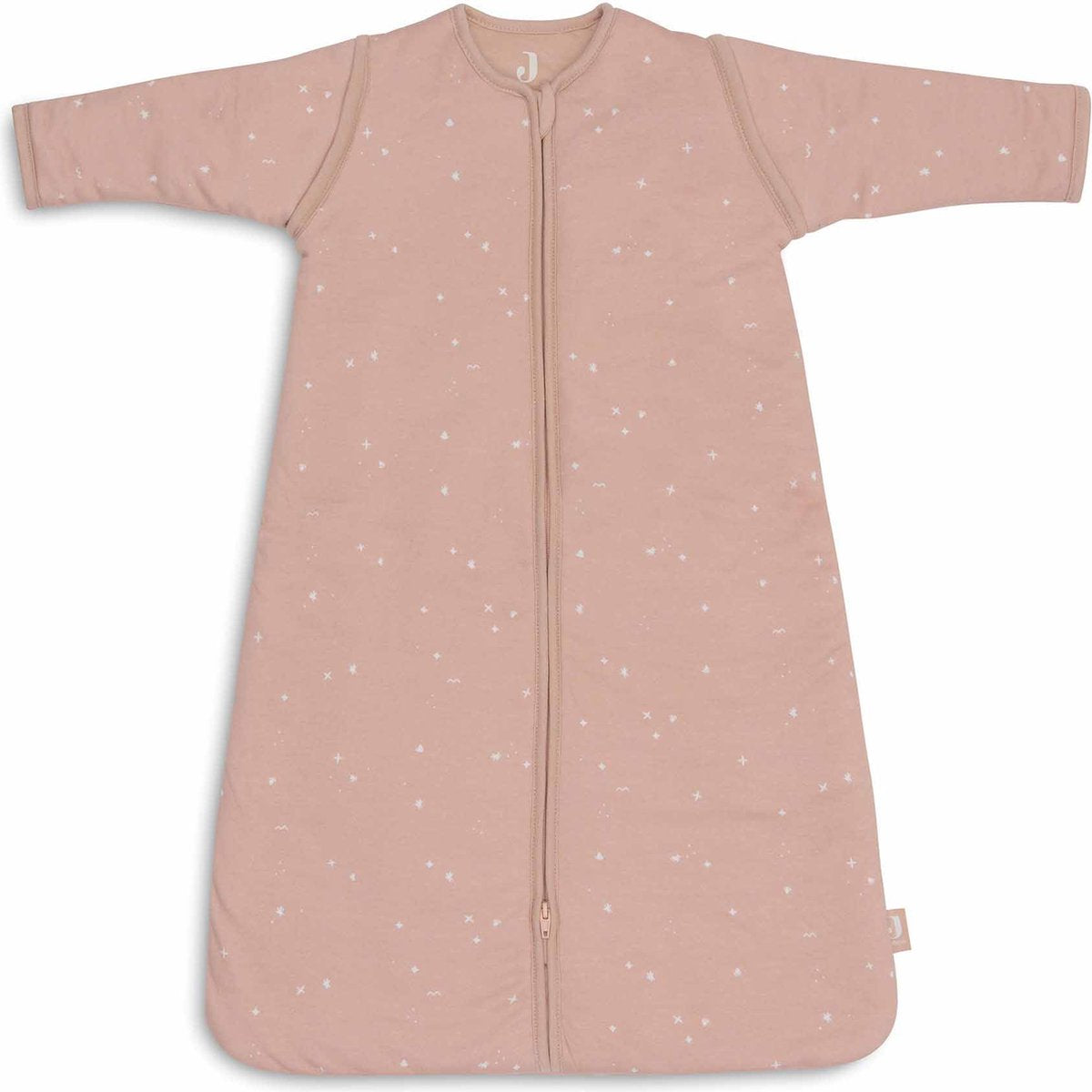 Jollein Saco de dormir para bebé de invierno con manga desmontable 110 cm - Twinkling Wild Rose - Saco de dormir de invierno