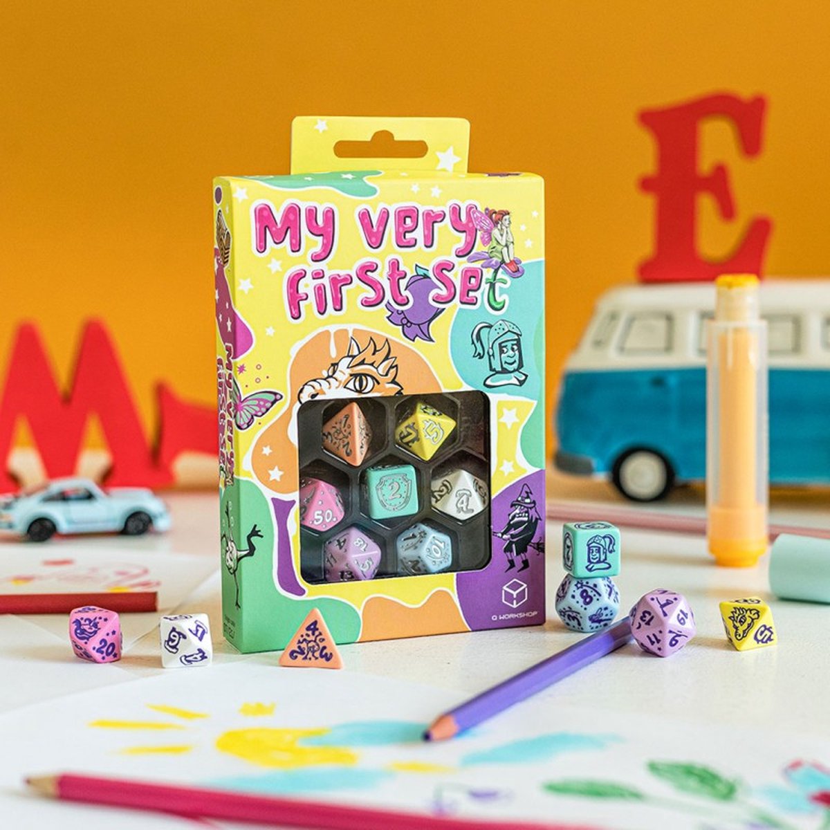Q-workshop mi primer juego de dados: viaje mágico - accesorios