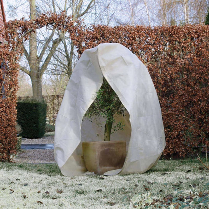 Naturaleza Naturaleza Cubierta de invierno con cremallera 70 g m² 3x2.5x2.5 m beige