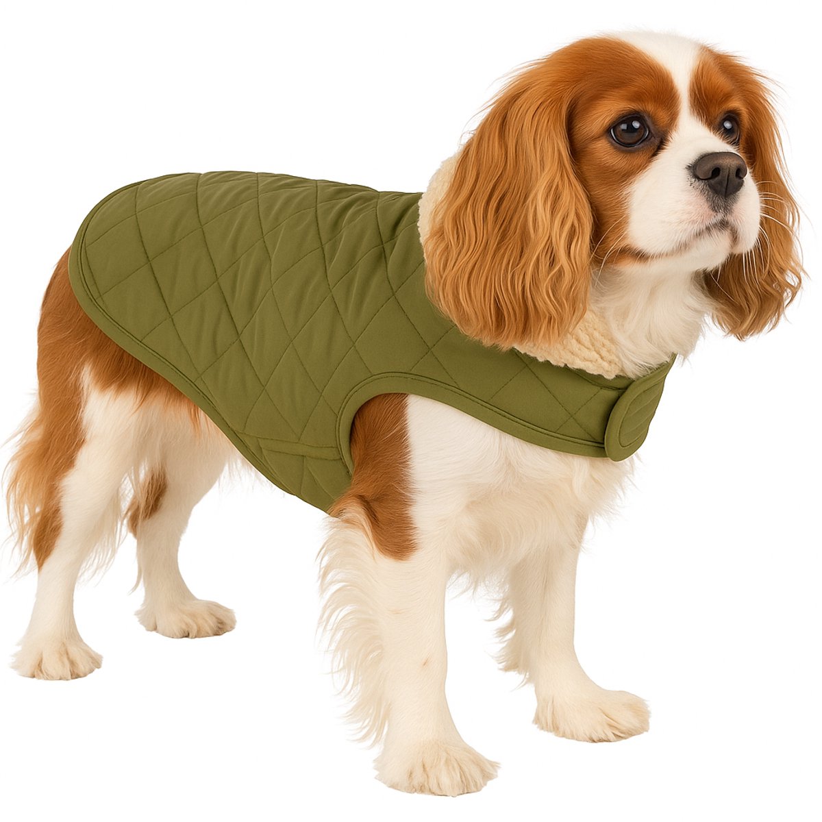 Flamingo dog coat – bonnie – dog coat – winter dog jackets – waterproof dog coat – 40 cm – a:40cm b:34-40cm c:54-60cm – green