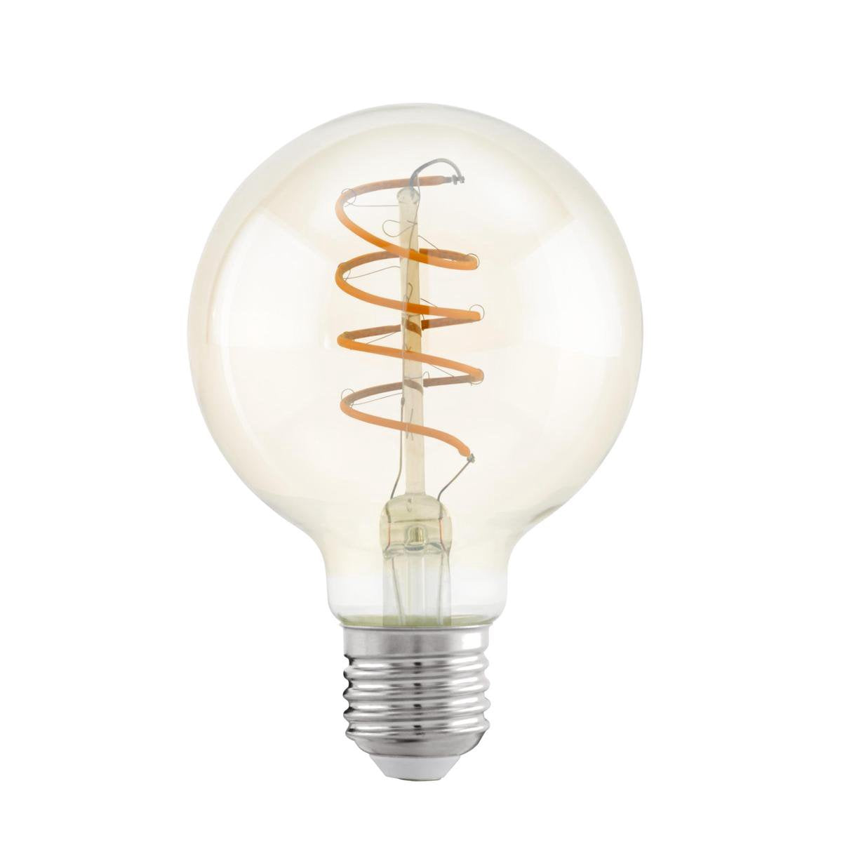 Eglo amber led lamp - e27 - ø 8 cm - 4w - 2200k