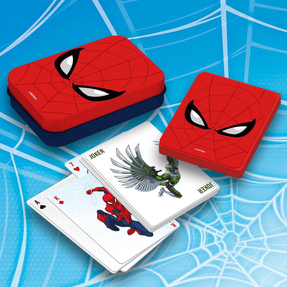 Paladone Meraviglia: carte da gioco di Spider-Man con custodia in latta