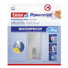 Tesa 1059024 - Regleta impermeable con gancho de acero inoxidable rectangular grande | 6 piezas