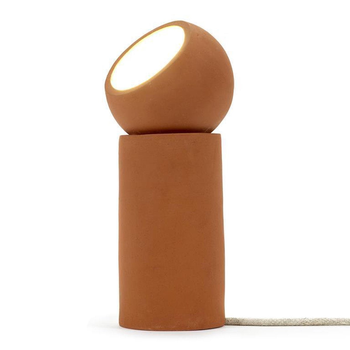 Serax - lauren van driessche terra light - tafellamp s - terracotta bruin - 12 ø - h 29,00 cm - 2,50kg
