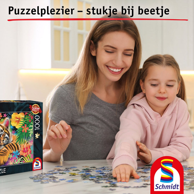 Schmidt - puzzle - cucciolo di tigre - 1000 pezzi - adulti - dai 12 anni