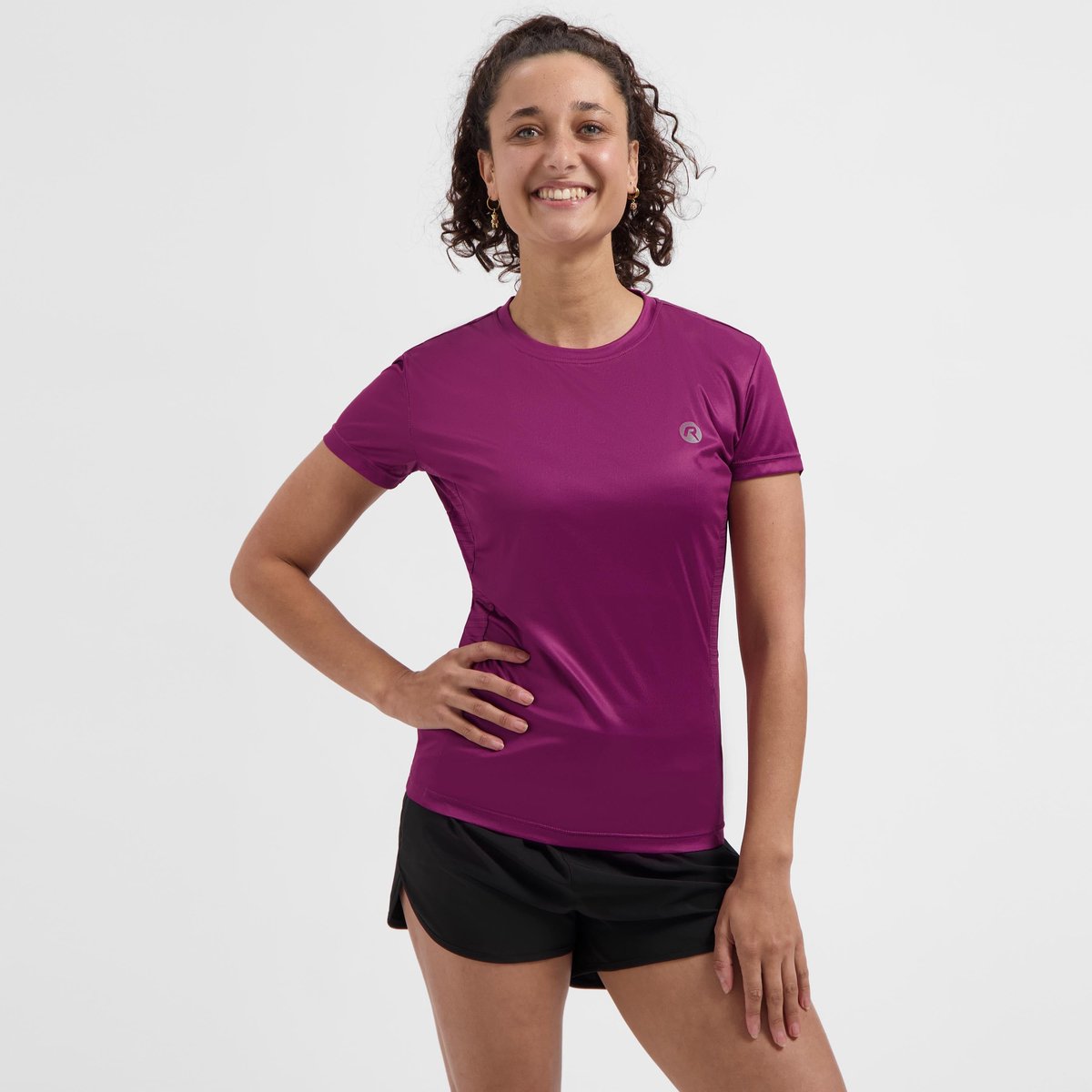 Rogelli core hardloopshirt dames - korte mouwen - kersenrood - l