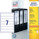 Etichette per dorso di cartelle avery l4760-100 38 mm bianco opaco