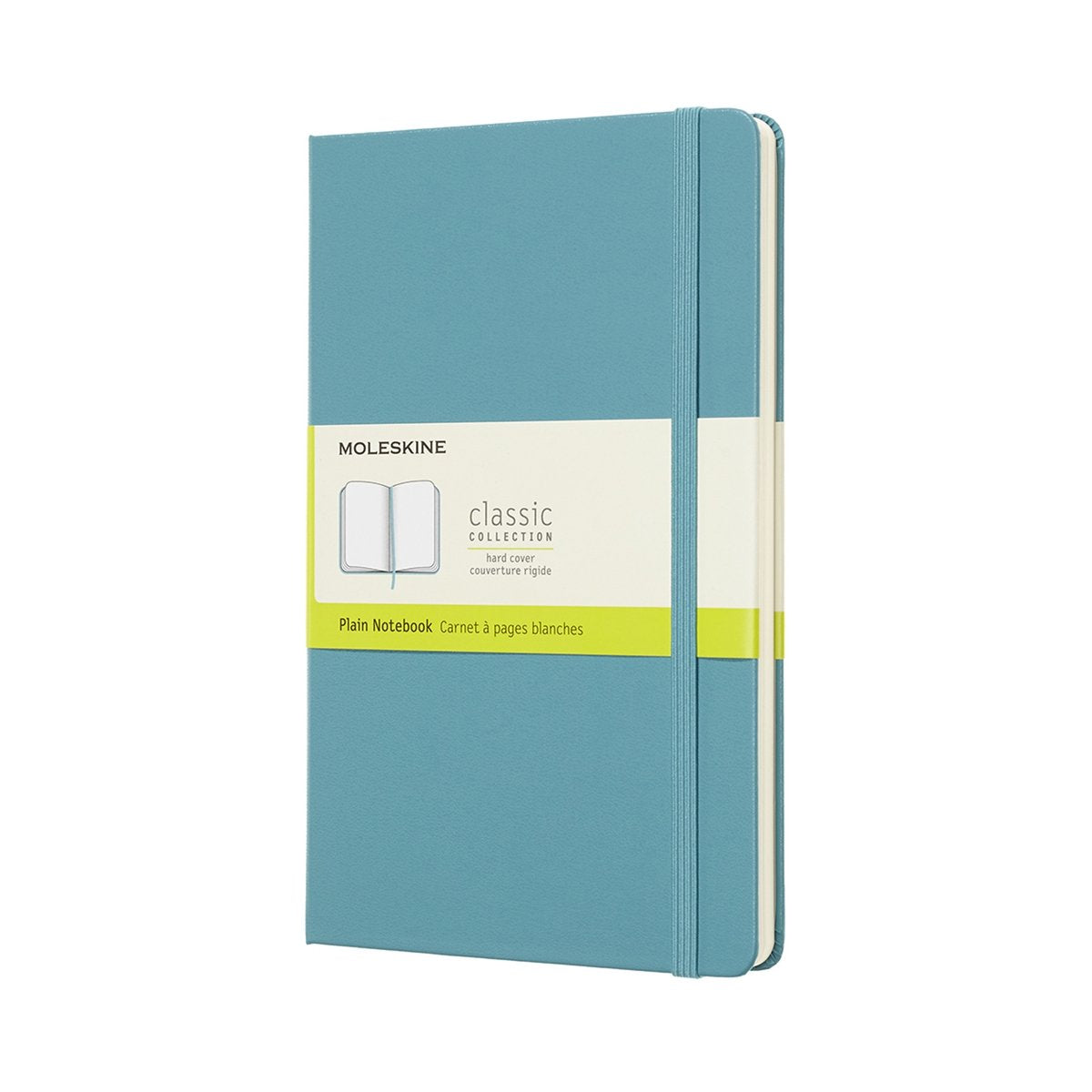 Moleskine classic notitieboek - large - hardcover - blanco - rif blauw