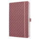 Sigel quaderno jolie - flair - a5 - rosso polvere - a righe - copertina rigida - si-jn135