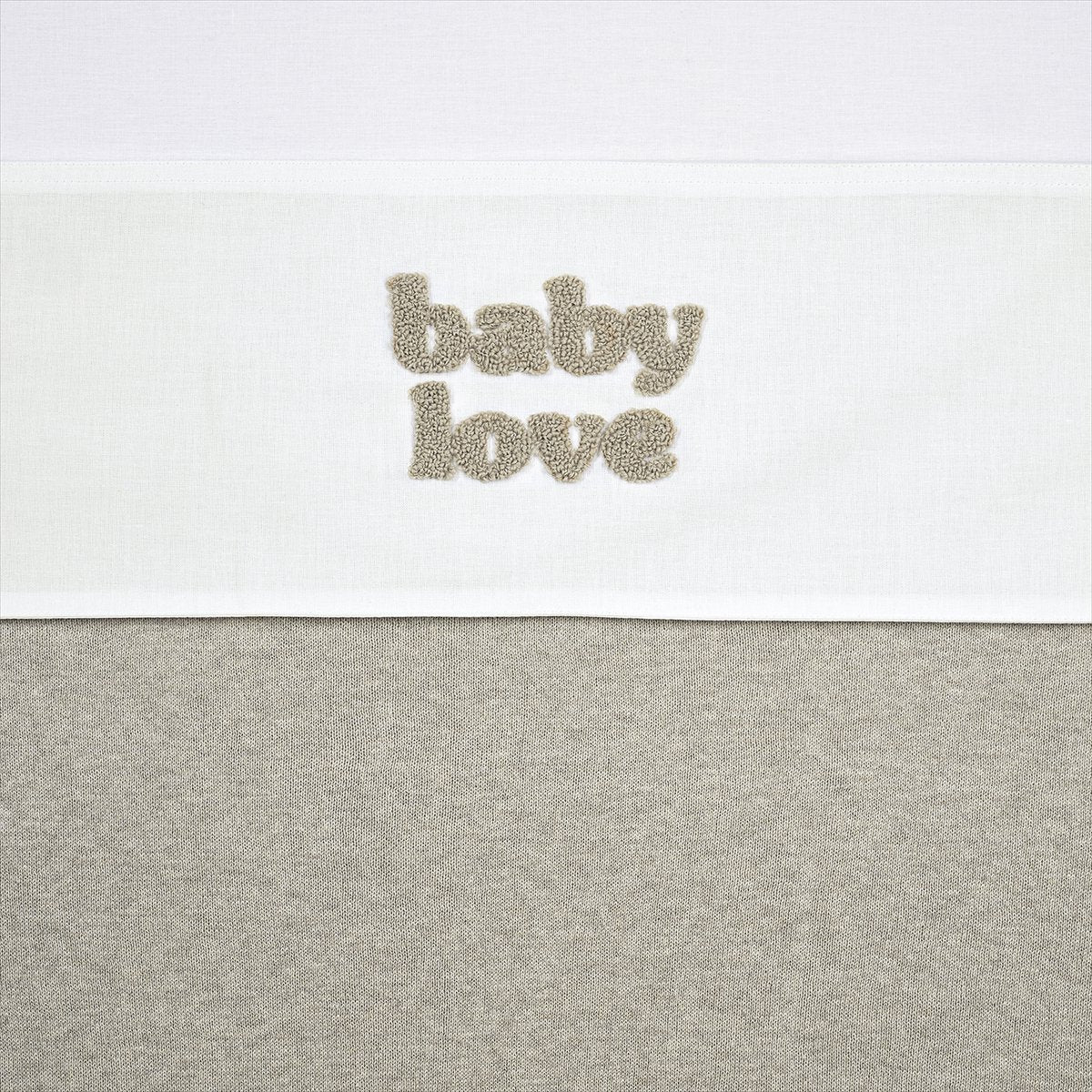 Lenzuolo per culla Meyco baby baby love - sabbia melange - 75x100 cm - 0,3 tog