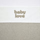Lenzuolo per culla Meyco baby baby love - sabbia melange - 75x100 cm - 0,3 tog