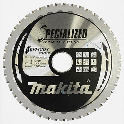 Accessori Makita lama per sega circolare in acciaio | efficut 185x30x1,4 45t 0g - e-12859 e-12859