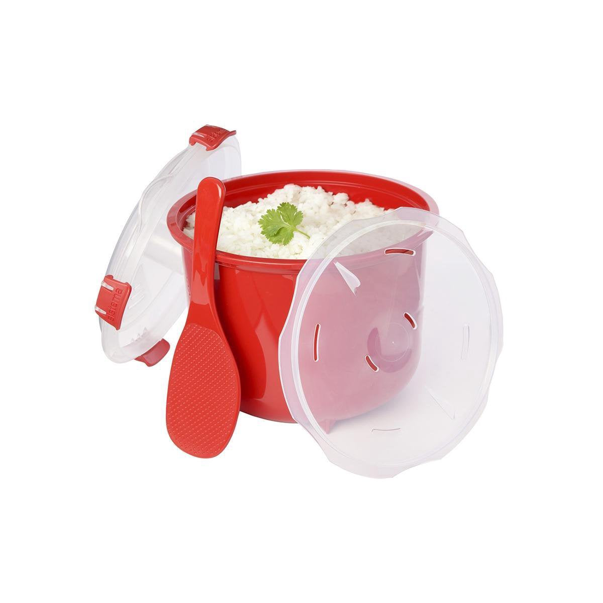 Sistema microwave rijstkoker magnetron - vaatwasbestendig - rood – 2.6l