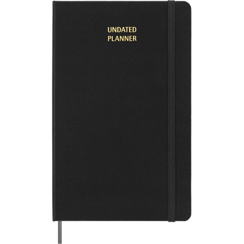 Agenda Moleskine senza data - settimanale - grande - nera