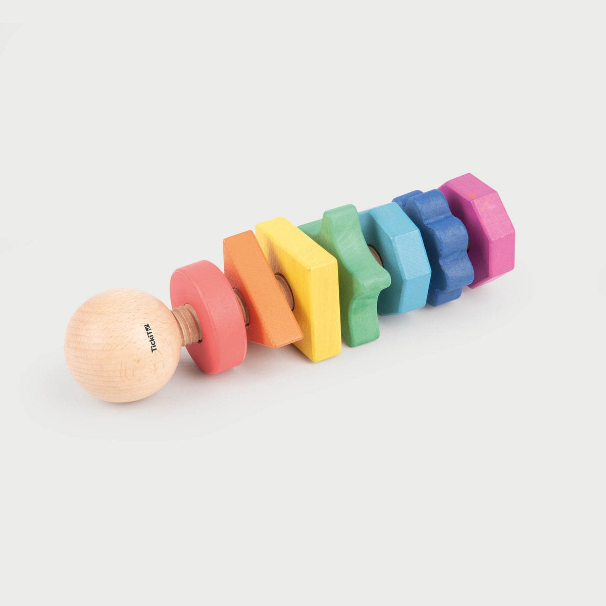 Tickit ® rainbow wooden shape twister