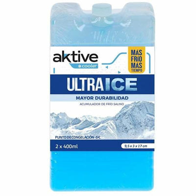 Accumulatore di freddo attivo 400 ml 2 unità 9,5 x 17 cm