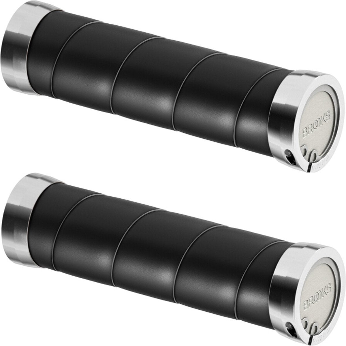 Brooks Handvatten Slender Leather grips 100 130mm black