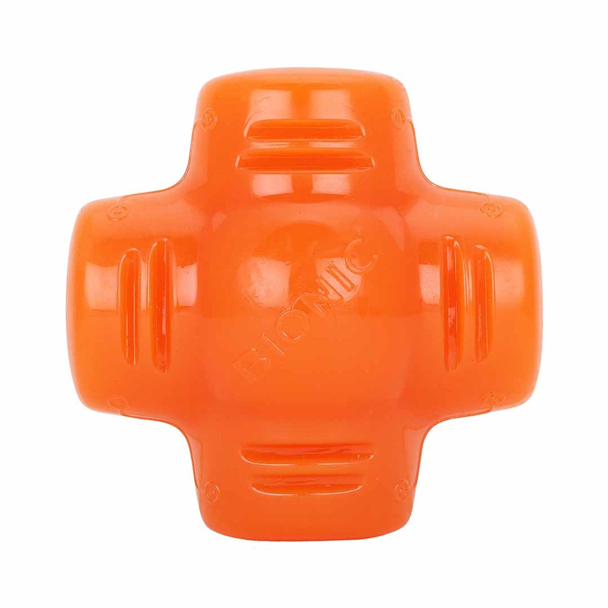 Bionic voederspeeltje treat star 12x12x7cm oranje
